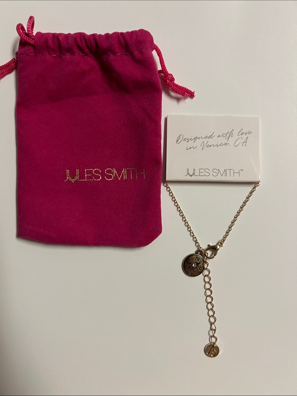 Jules Smith gold compass bracelet